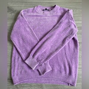 Chenille sweater- Purple